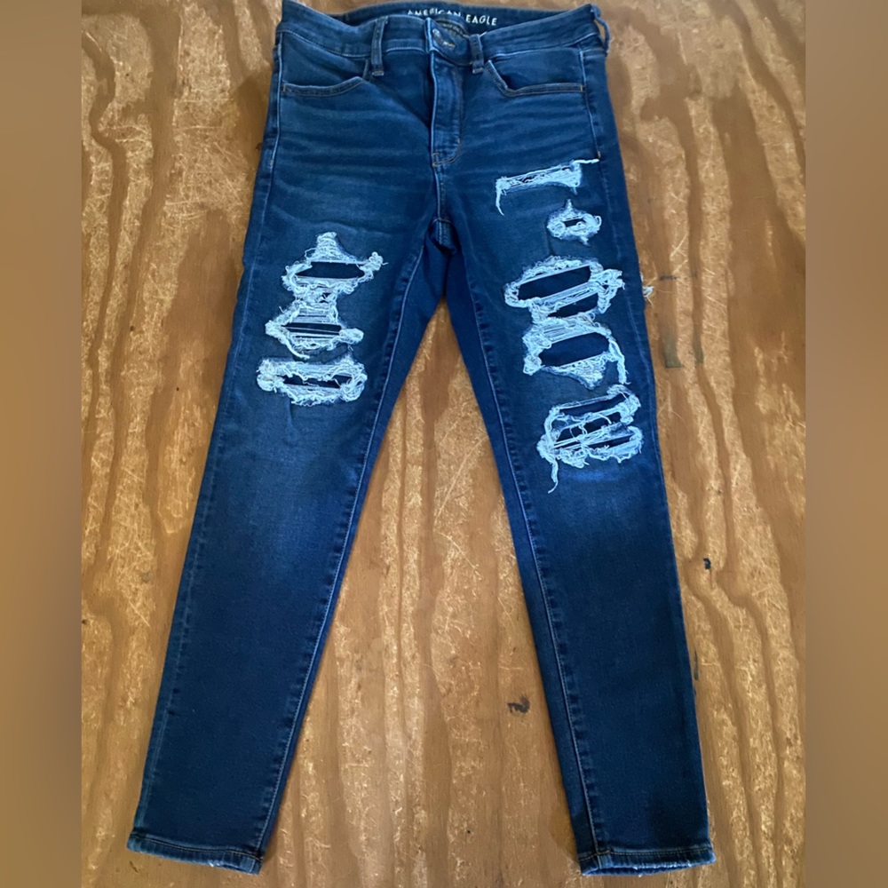 Dark blue American Eagle size 8 jeggings